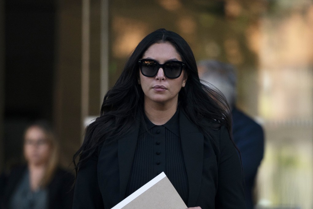 Vanessa Bryant, the widow of Kobe Bryant, leaves a federal courthouse in Los Angeles on August 10. Photo: AP
