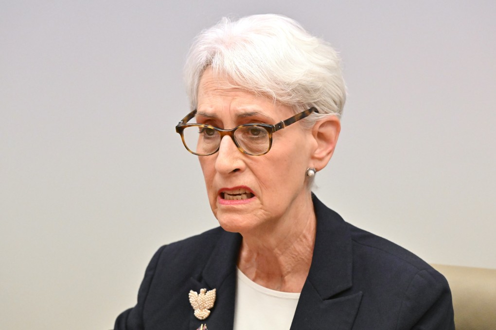 US Deputy Secretary of State Wendy Sherman met with Qin Gang, China’s ambassador to the US, in Washington on Tuesday. Photo: EPA-EFE