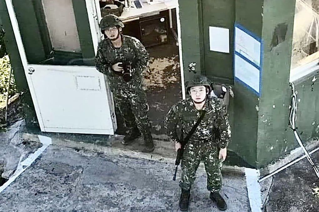 Drone footage of Taiwanese soldiers prompted a flood of nationalism on mainland Chinese social media. Photo: Handout