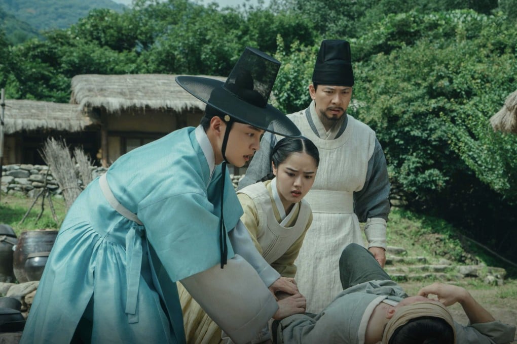 (From left) Kim Min-jae, Kim Hyang-gi and Kim Sang-kyung in a still from Poong, the Joseon Psychiatrist.