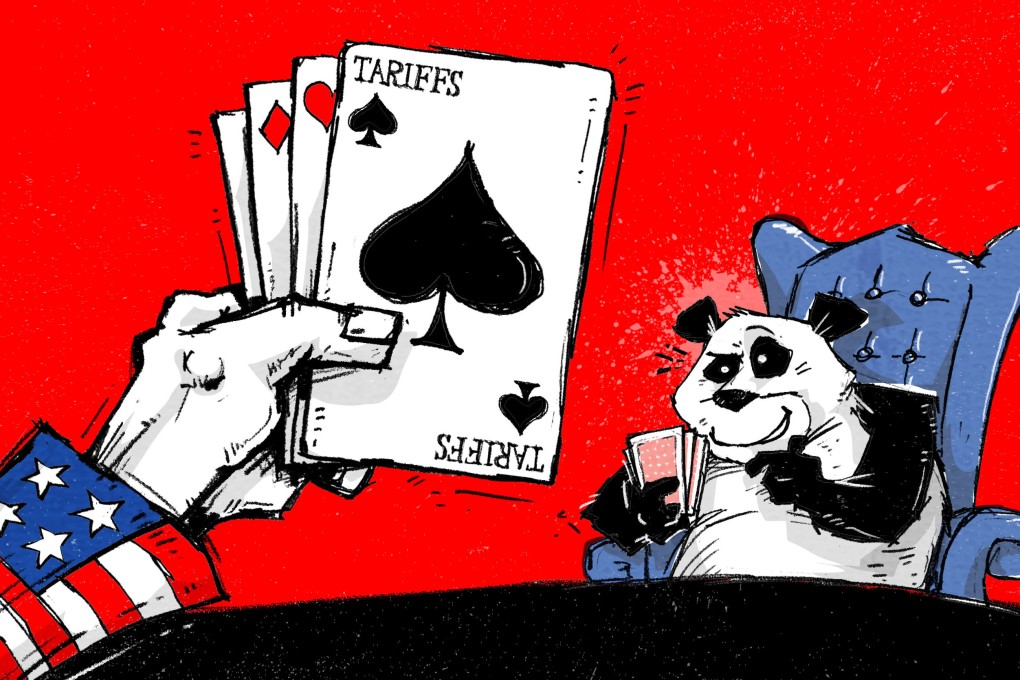 The US is still playing the tariff card by maintaining extra import taxes on various Chinese goods, but industry insiders say these have become purely political, with little economic significance. Illustration: Henry Wong