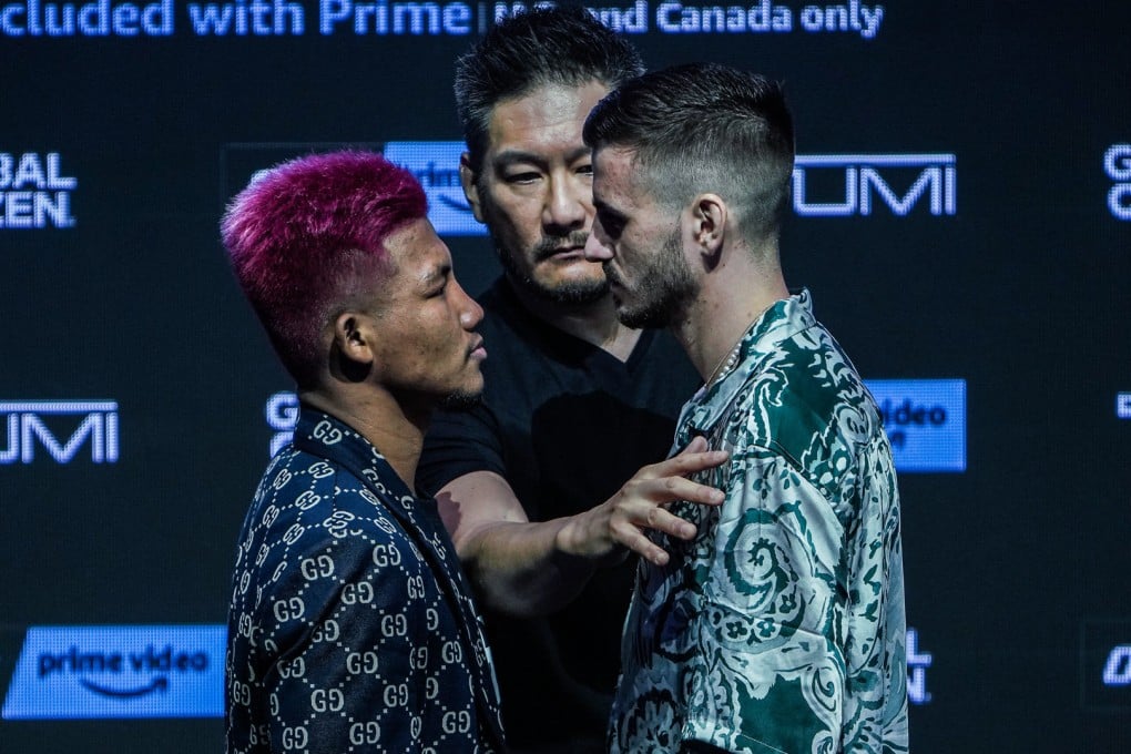 Rodtang Jitmuangnon (left) faces off with Savvas Michael ahead of their ONE on Prime Video 1 bout. Photos: ONE Championship