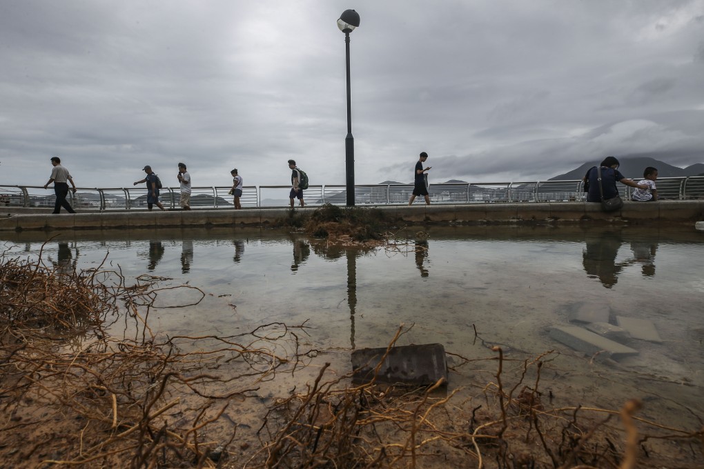 Tseung Kwan O Waterfront Park after being hit by Typhoon Mangkhut, Hong Kong’s strongest storm on record, in 2018. Photo: Sam Tsang