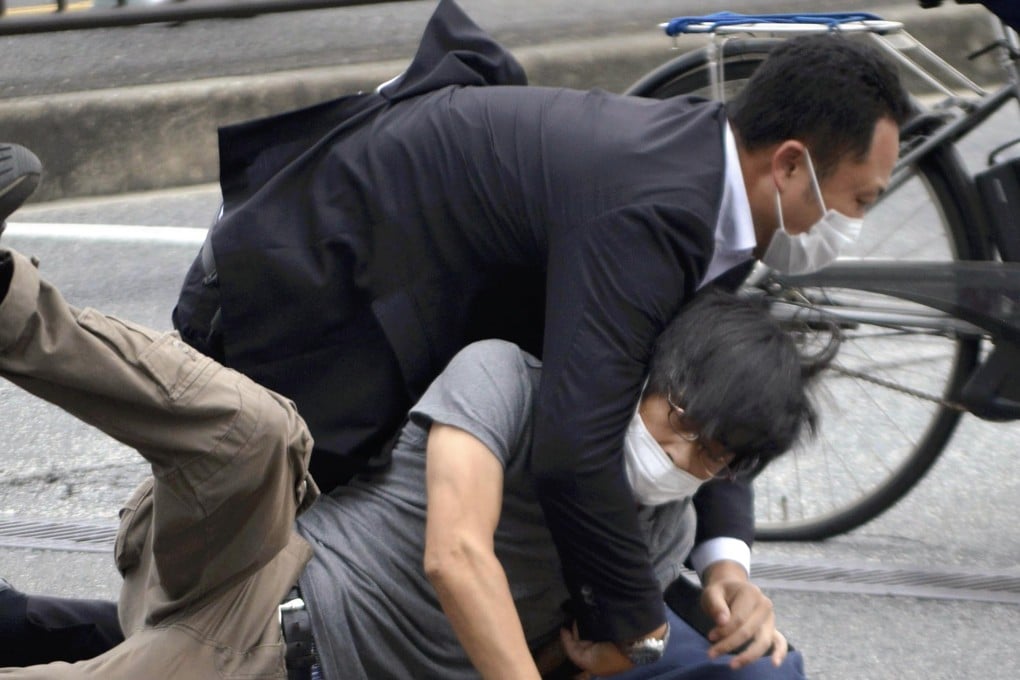 Tetsuya Yamagami, (bottom), accused of assassinating former Japanese prime minister Shinzo Abe, is detained in Nara, Japan. File photo: via AP