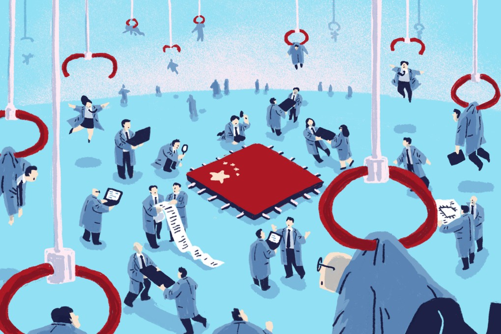 China to stick with chip autonomy despite corruption and bubbles. Illustration: Perry Tse