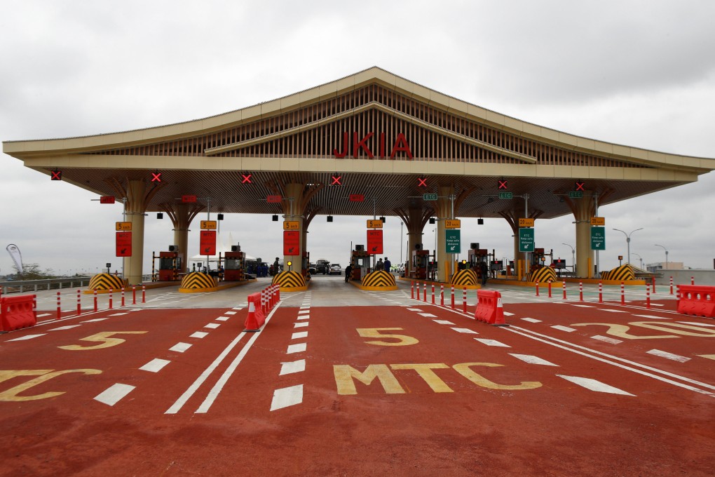 The Jomo Kenyatta International Airport toll station on the Nairobi Expressway undertaken by the China Road and Bridge Corporation. Japan has been differentiating Tokyo’s approach from that of China. Photo: Reuters