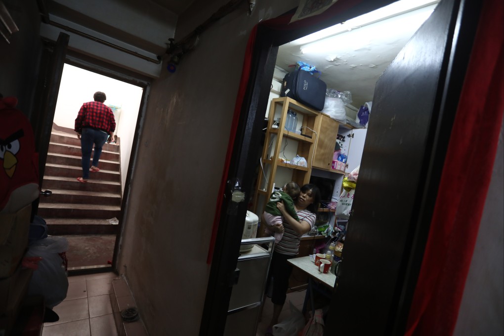 Conditions inside a sub-divided flat in Cheung Sha Wan, which the government hopes to alleviate with a new assistance programme for disadvantaged children. Photo: Jonathan Wong.