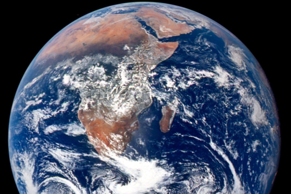 A view of the Earth as seen by Nasa’s Apollo 17 crew travelling towards the moon in December 1972, in the last crewed lunar mission. Photo: AFP