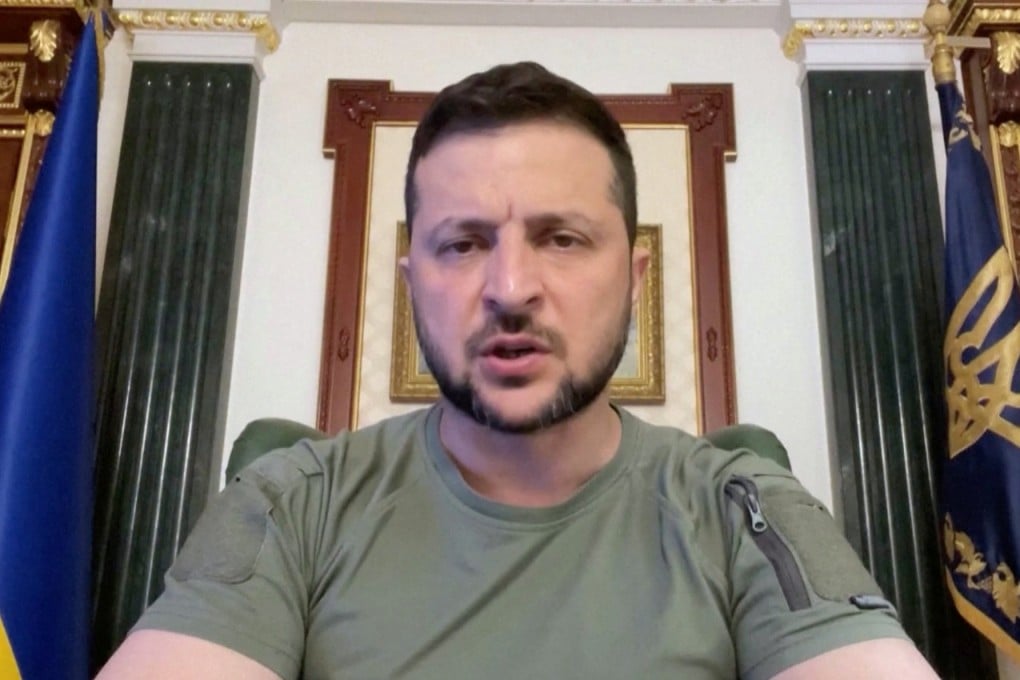 President Volodymyr Zelenskiy said that Ukrainian troops will chase the Russian army “to the border”, as his senior advisor confirmed Ukrainian troops had broken through Russian defences in several sectors of the front line near the city of Kherson on monday. Photo: Ukrainian Presidential Press Service/via Reuters TV/Handout