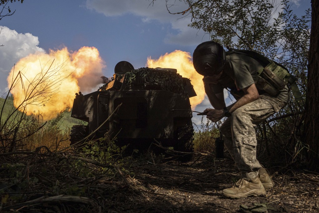 Ukrainian self-propelled artillery shoots towards Russian forces at a frontline in Kharkiv region, Ukraine on July 27. Photo: AP