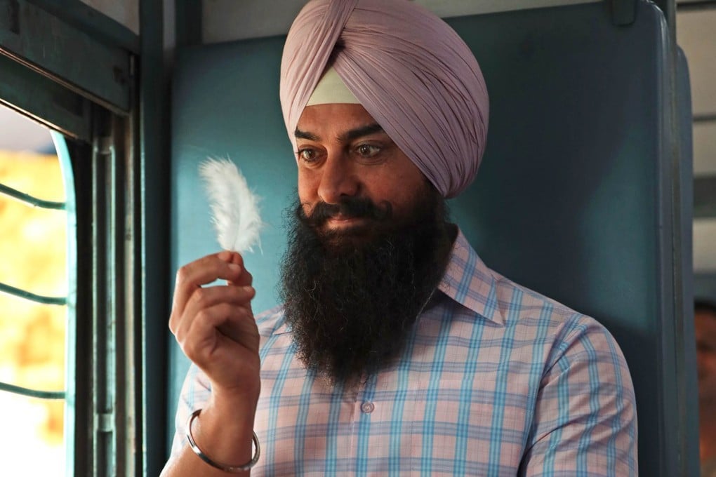 Aamir Khan in a still from Bollywood movie Laal Singh Chaddha (category TBC), directed by Advait Chandan. Kareena Kapoor co-stars.