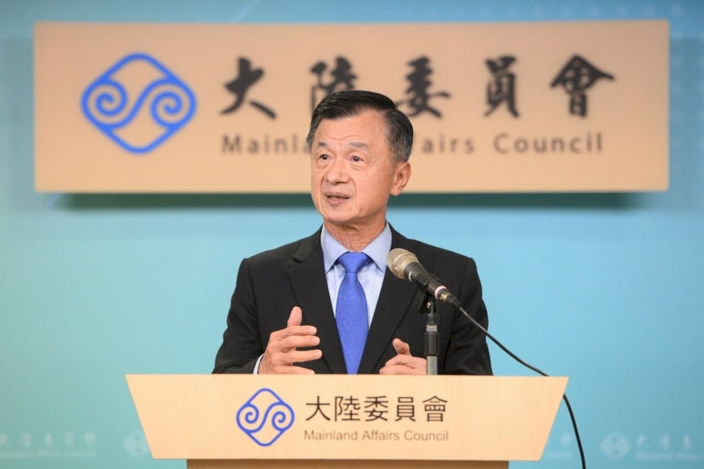 Mainland Affairs Council Minister Chiu Tai-san. Chiu’s office said the trip’s delay was due to “important domestic affairs”. Photo: Facebook