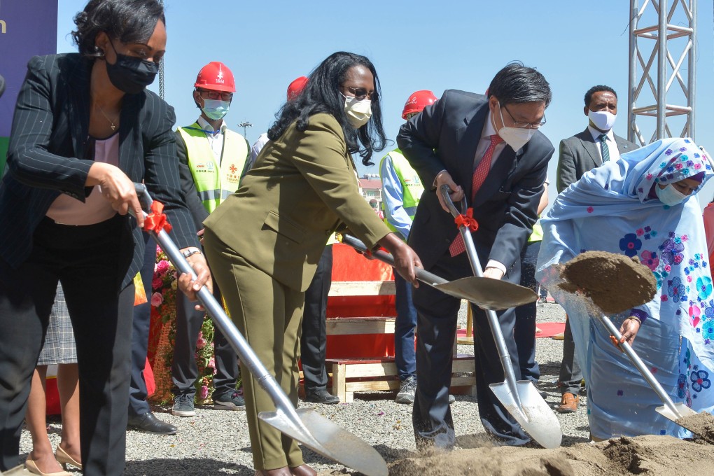 Liu Yuxi (second from right), shown at a 2020 groundbreaking for the Africa Centres for Disease Control and Prevention in Ethiopia, has been named Beijing’s new special representative for African affairs. Photo: Xinhua