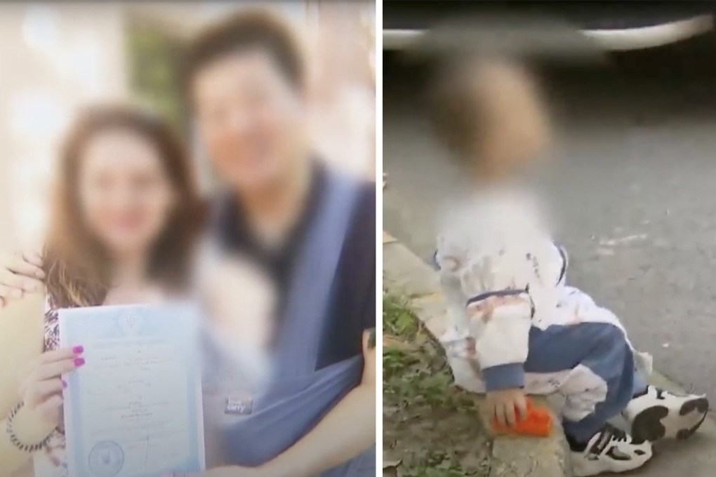 A Chinese man has had to divorce his Ukrainian wife to become sole guardian of their son so the boy can emigrate and reunite with his parents. Photo: SCMP composite