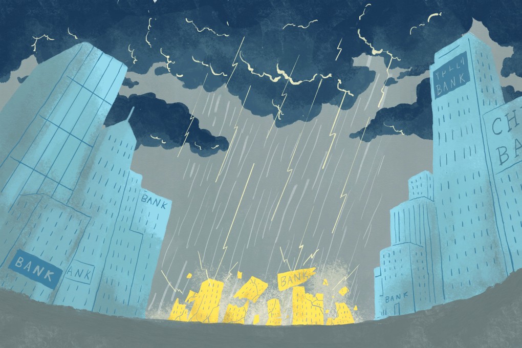 No one in the financial sector is feeling the pinch more than the small lenders. Illustration: SCMP Graphics