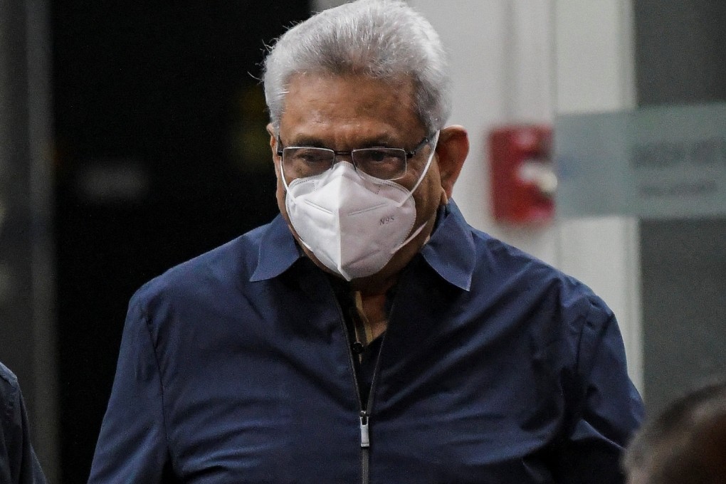 Former Sri Lankan president Gotabaya Rajapaksa at Bangkok’s Don Mueang International airport last month. Photo: Reuters