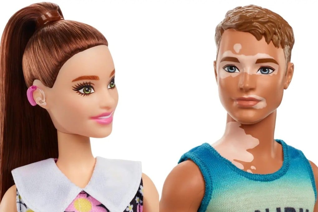 Barbie and Ken reflect body diversity with hearing aids colourful prosthetic limbs wheelchairs and skin conditions South China Morning Post