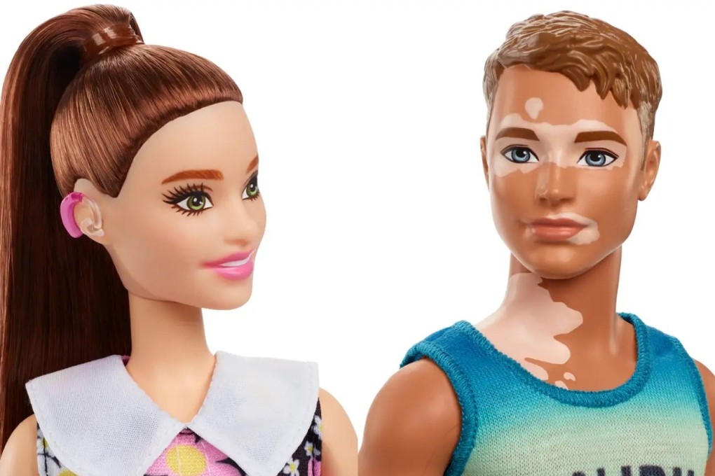 Mattel, the maker of Barbie and Ken, has introduced new dolls to its diverse line, including a Barbie with a hearing raid and Ken with vitiligo