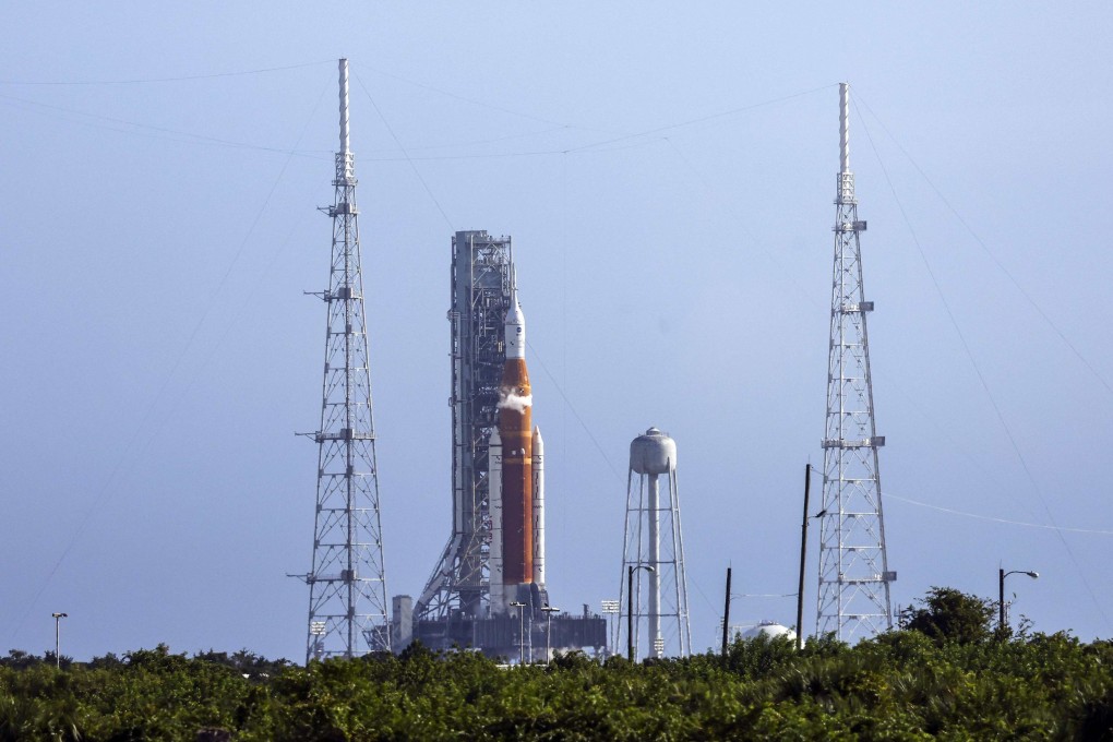 Nasa’s Artemis I rocket sits on the launch pad in Cape Canaveral, Florida. Photo: AFP