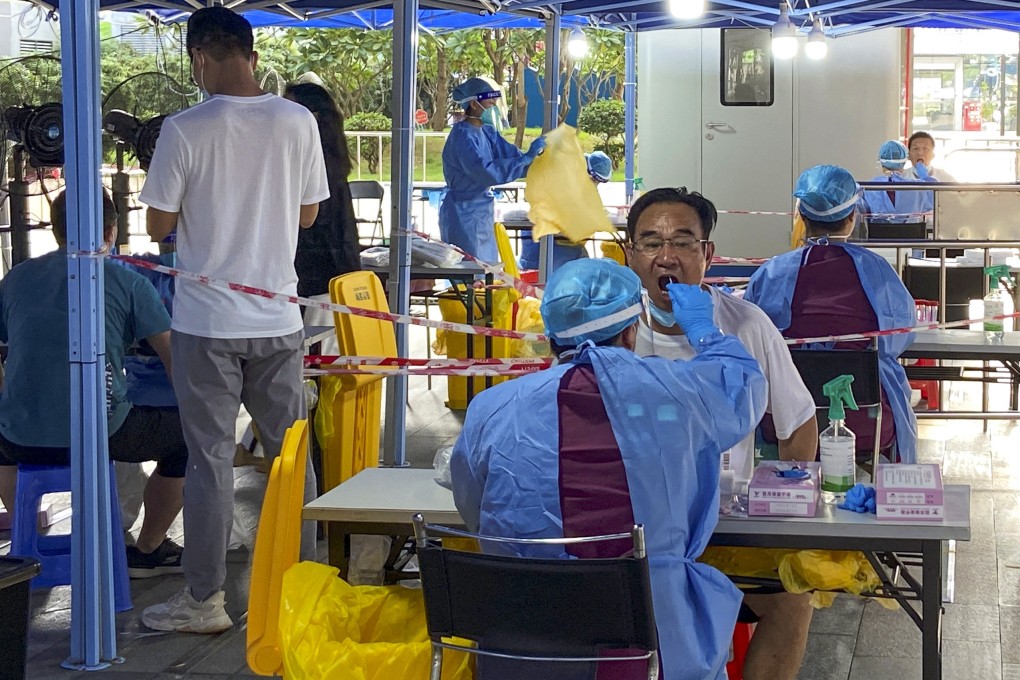 Residents in much of Shenzhen will undergo two rounds of testing this weekend. Photo: Reuters