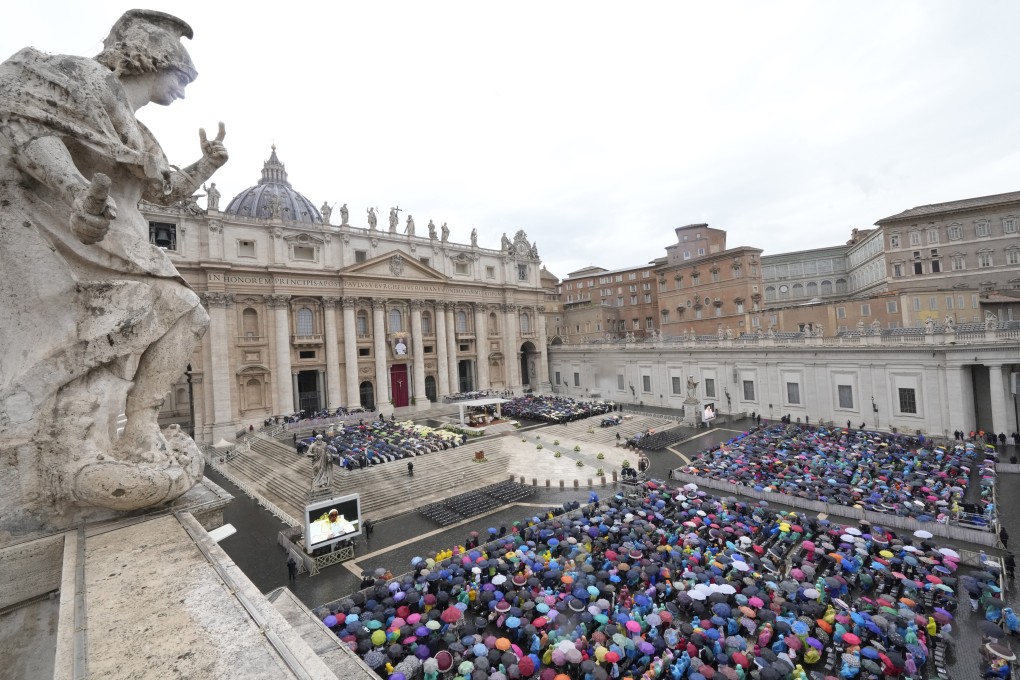 A view of St. Peter’s Square during the beatification ceremony of late pope John Paul I led by Pope Francis at the Vatican on September 4. Photo: AP