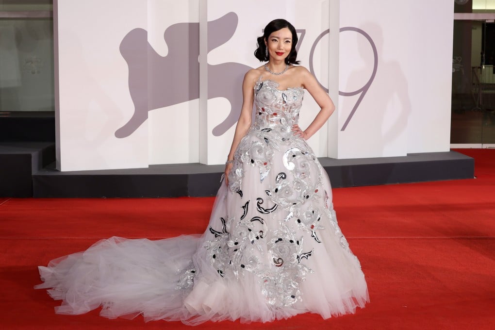 Yulee Choi, a little known K-pop record label CEO, attended the Venice International Film Festival wearing a stunning Dolce & Gabbana Alta Moda gown. Photo: Getty Images