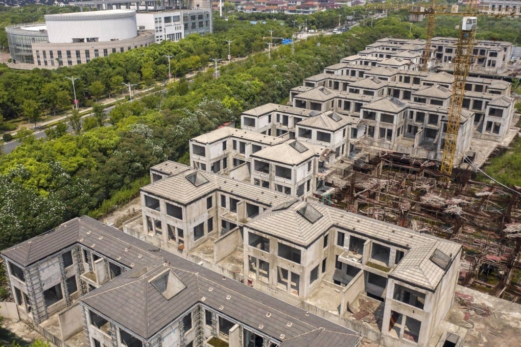 Unfinished homes in Shanghai on July 27. Photo: Bloomberg