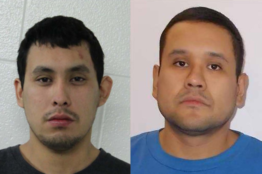 Damien Sanderson, left, and Myles Sanderson have been charged by police in connection with stabbings in the James Smith Cree Nation, Saskatchewan, Canada. Photo: EPA-EFE
