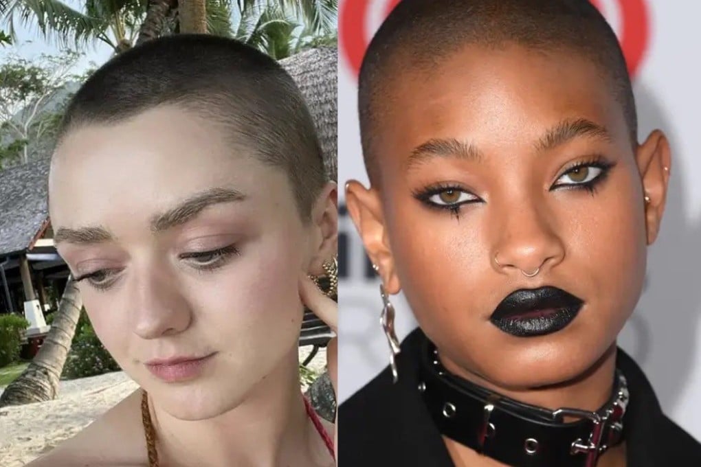 Maisie Williams (above, left) and Willow Smith are among women who have been spotted with buzz cuts recently. We look at why it is the latest beauty trend for celebrities. Photo: Instagram