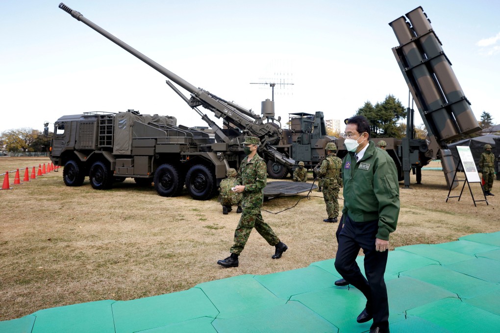 Japanese Prime Minister Fumio Kishida (right) aims to increase his country’s military spending to 2 per cent of its GDP. Photo: Reuters