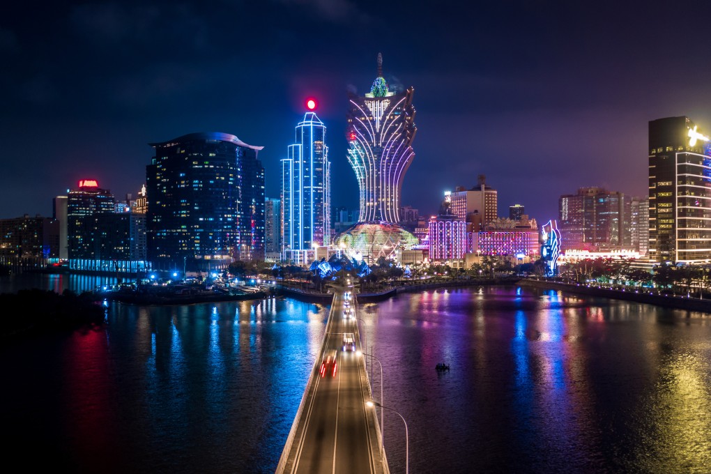 Macau’s skyline at night. China’s Ministry of Finance aims to help diversify the city’s economy into financial services through the bond offerings. Photo: Shutterstock