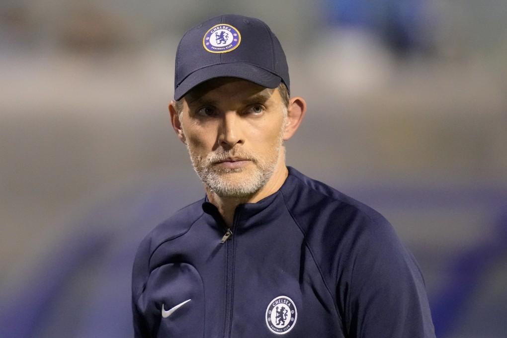 Chelsea’s head coach Thomas Tuchel leaves the pitch after their Champions League defeat by Dinamo Zagreb at the Maksimir stadium in Croatia. Photo: AP
