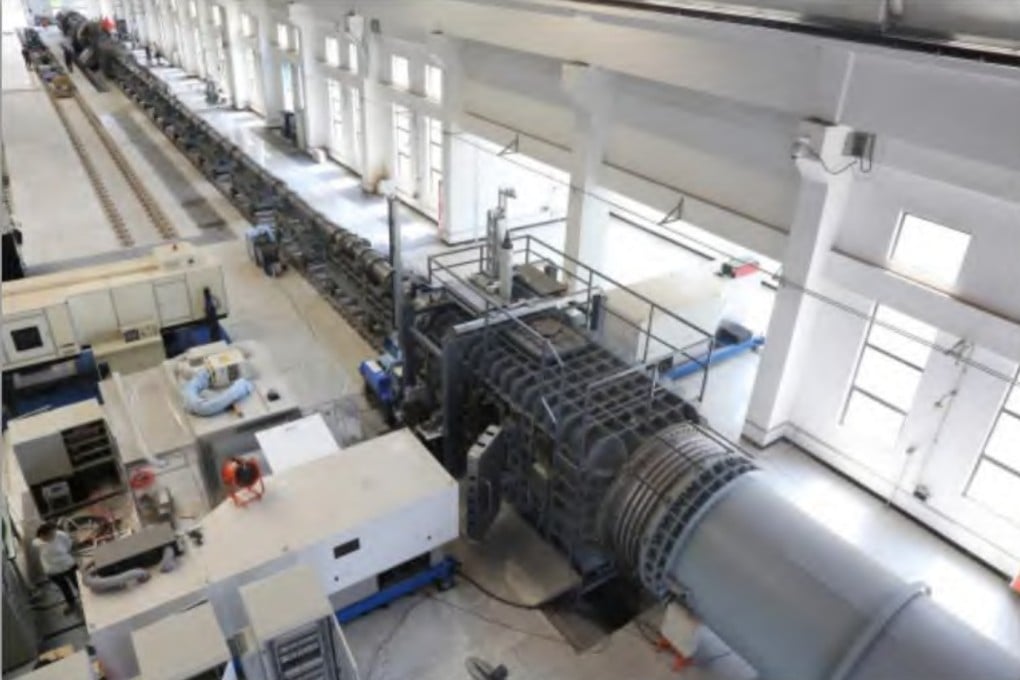 China built the world’s largest piston-driven shock wind tunnel in Mianyang, Sichuan. The facility can simulate flight conditions at 11.5km per second, or more than 33 times the speed of sound for hypersonic weapon research and space programs. Photo: Hypervelocity Aerodynamics Institute, China Aerodynamics Research and Development Centre