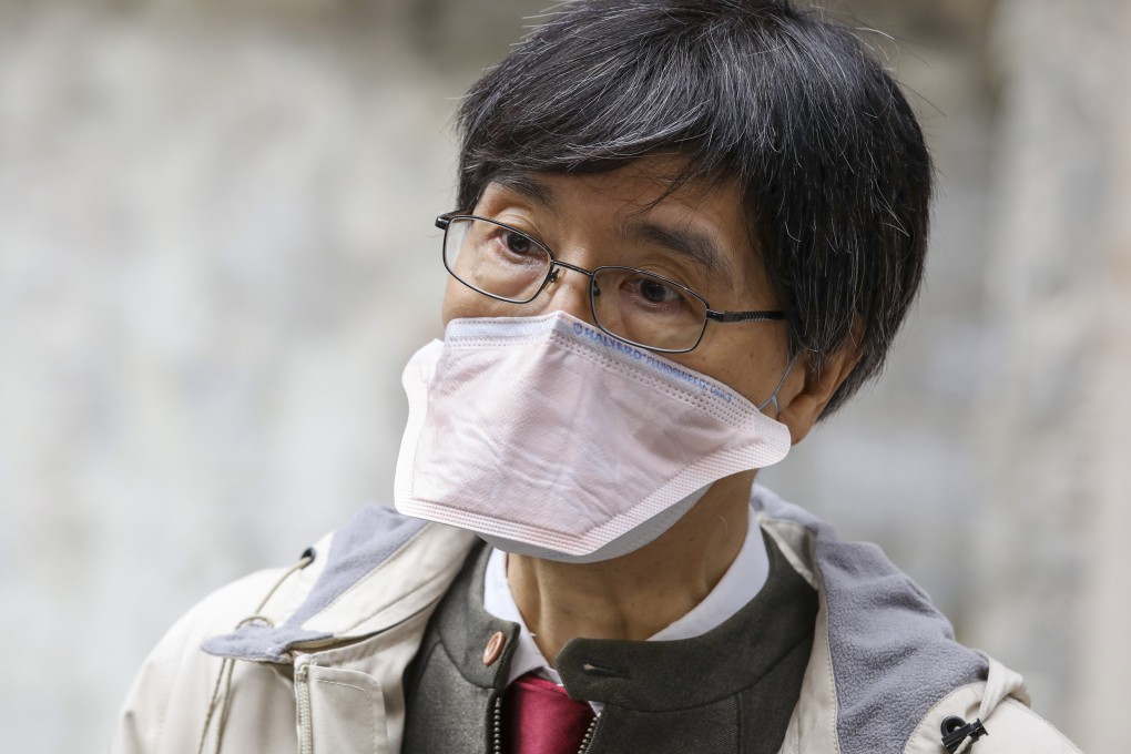 Professor Yuen Kwok-yung at a cluster site in North Point earlier this year. Photo: Yik Yeung-man