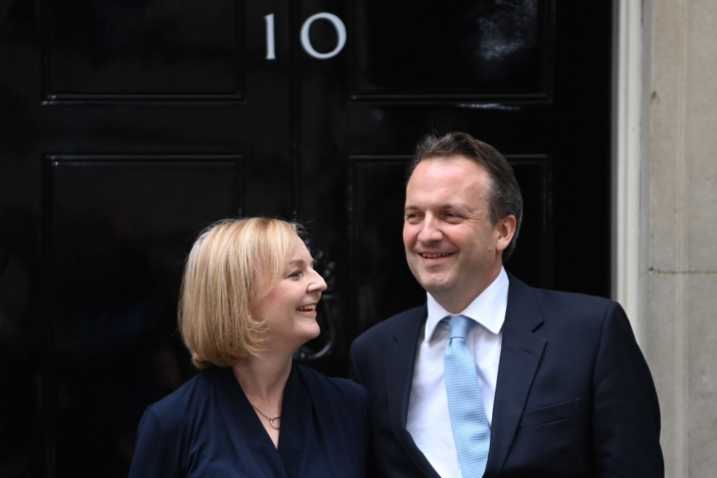 Britain’s new Prime Minister Liz Truss with her husband Hugh O’Leary at Downing Street, London. Photo: EPA-EFE