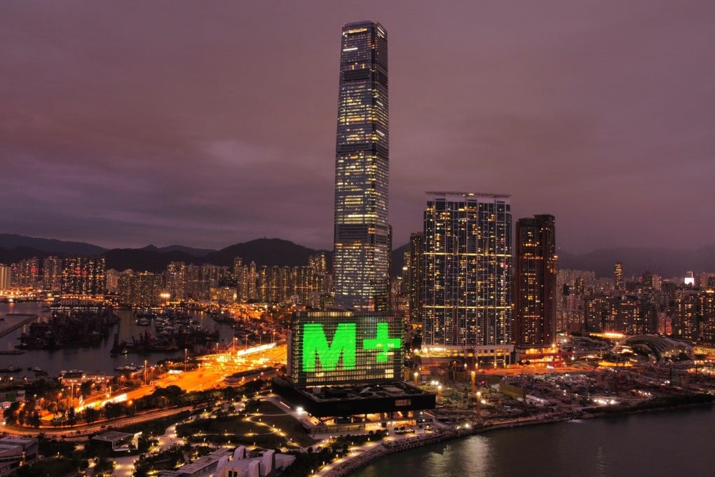 Night view of the West Kowloon cultural hub. Photo: SCMP / Martin Chan
