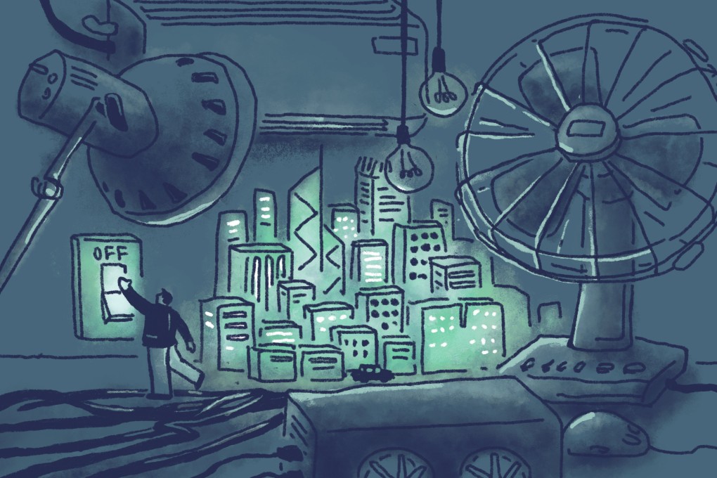 Buildings account for about 90 per cent of electricity consumption in a city famed for its densely packed skyscrapers - technology is helping to cut the environmental impact. Illustration by Perry Tse