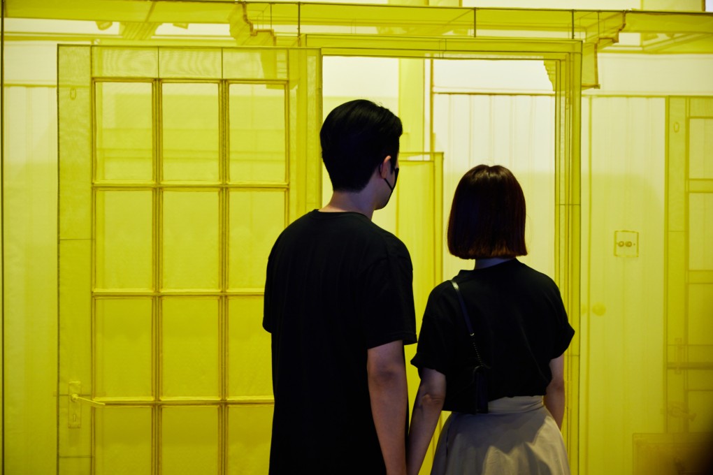 Visitors admire a work by Korean artist Do Ho Suh at Frieze Seoul. The art fair’s success has cemented South Korea’s status as a player in the global art market. Photo: Frieze Seoul