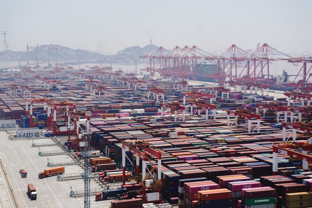 Shanghai’s Yangshan Deep-Water Port. The city’s two-month citywide lockdown has also affected supply and demand for shipping. Photo: Xinhua
