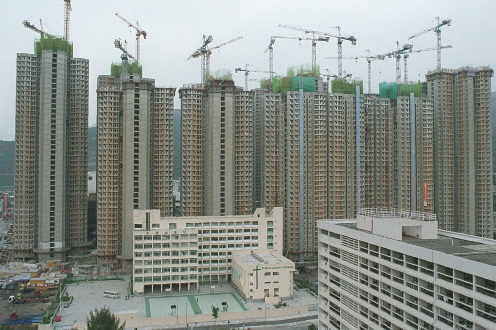 A construction scandal in 2000 led to 12-year prison sentences for two Hong Kong company directors. Two out of five buildings in a development at Yuen Chau Kok, Sha Tin (above) had to be demolished because short piling made the foundations unsafe. Photo: Dickson Lee