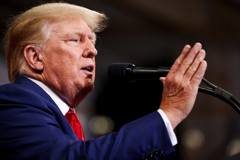 Former US president Donald Trump speaks during a rally in Wilkes-Barre, Pennsylvania, on September 3. Photo: Reuters