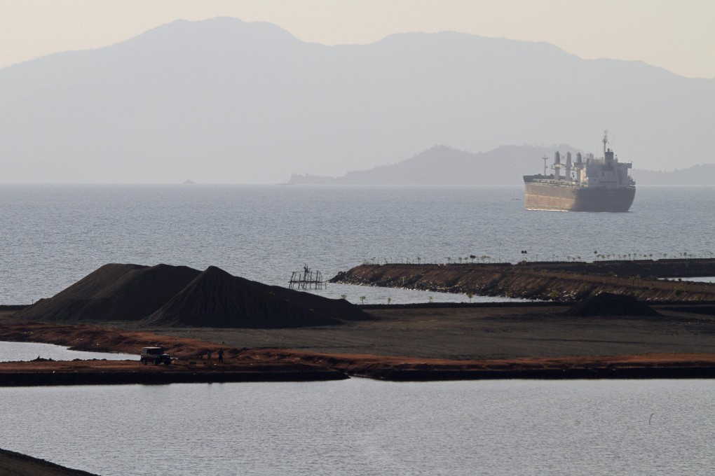 Stockpiles of nickel ore await shipment at the port in Pomala, Southeast Sulawesi province. Indonesia has the world’s largest reserves of nickel, at 21 million metric tonnes, and the supply is estimated to last for more than 30 years. Photo: Reuters