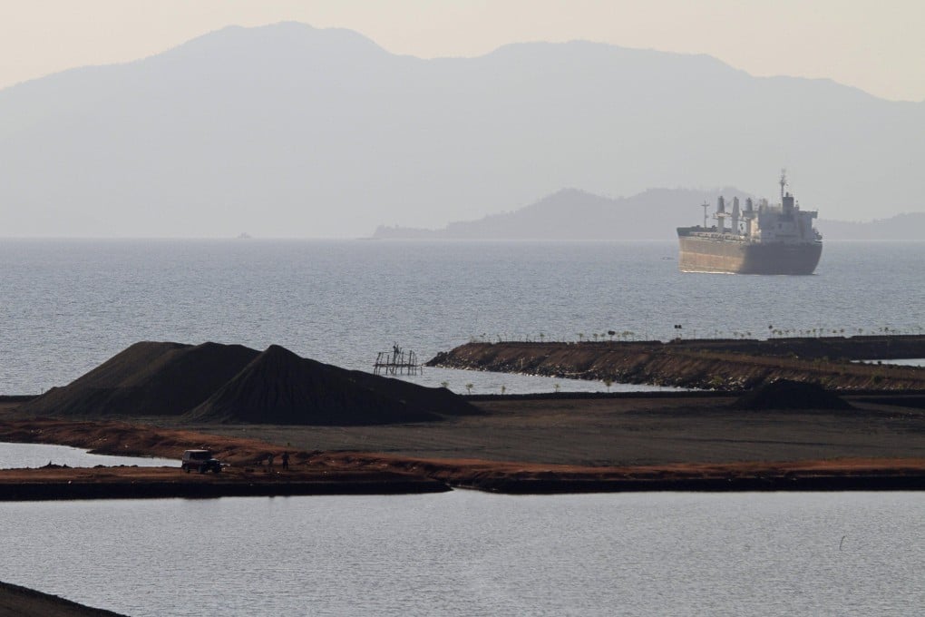 Stockpiles of nickel ore await shipment at the port in Pomala, Southeast Sulawesi province. Indonesia has the world’s largest reserves of nickel, at 21 million metric tonnes, and the supply is estimated to last for more than 30 years. Photo: Reuters