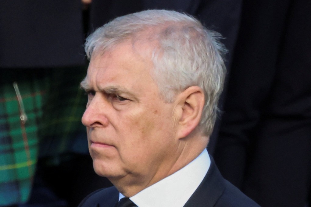 Britain’s Prince Andrew walks behind the hearse carrying the coffin of Queen Elizabeth, in Edinburgh, Scotland. Photo: Reuters