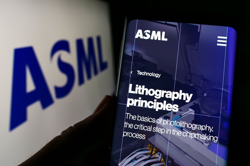 Mainland China’s share of ASML Holding’s total sales of lithographic systems by value dropped to 10 per cent in the second quarter this year, down from 34 per cent in the first quarter. Photo: Shutterstock