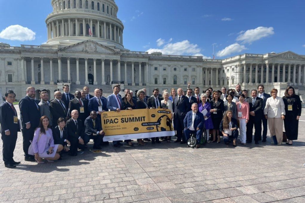 Lawmakers from around the world gather at the US Capitol on Washington for a summit of the Inter-Parliamentary Alliance on China on Tuesday. Image: IPAC