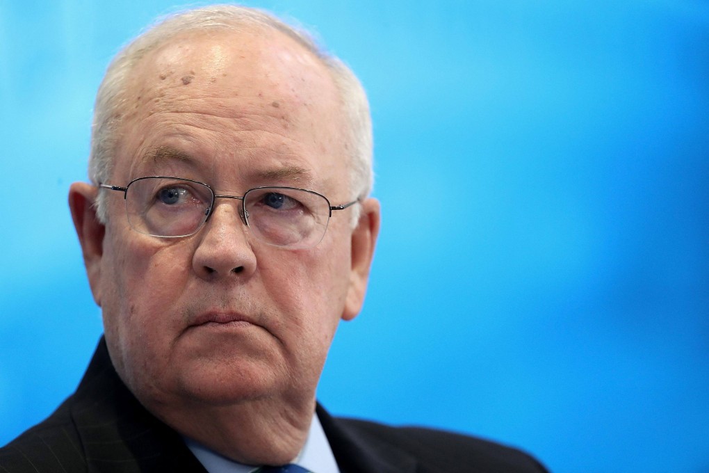 Former US independent counsel Ken Starr answers questions during a discussion held at the American Enterprise Institute in Washington in September 2018. Photo: AFP