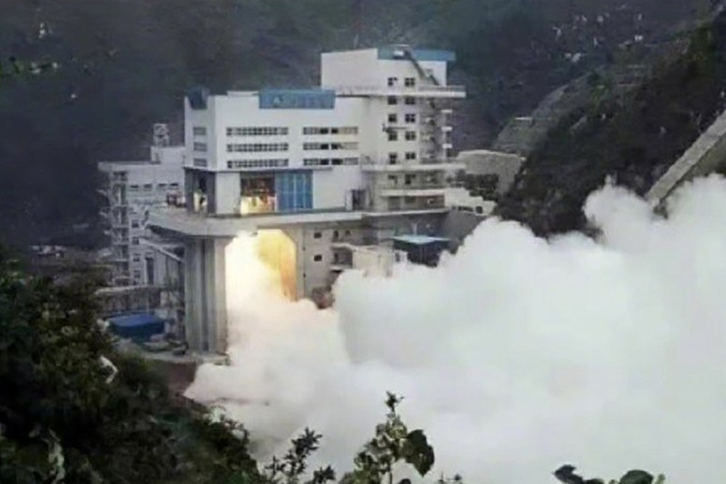 China’s first reusable rocket engine conducted ground tests before completing a recent test flight. Photo: Xian Aerospace Propulsion Institute