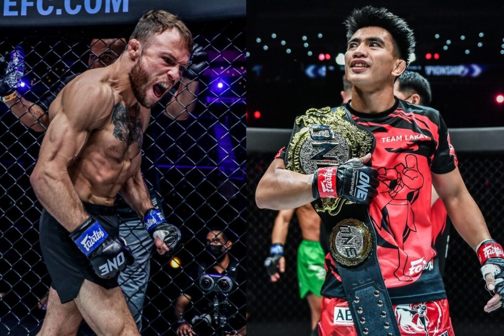 Jarred Brooks (left) will challenge Joshua Pacio for the ONE strawweight MMA title on June 3. Photo: ONE Championship.