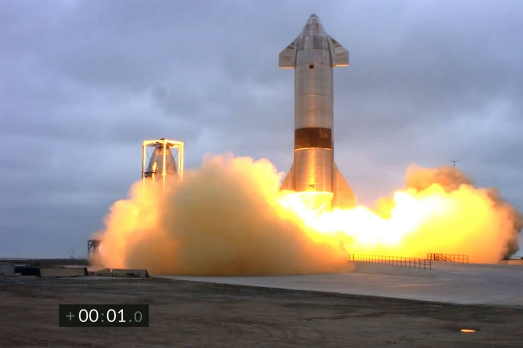 China is in a hypersonic race with US rival SpaceX, which is developing rocket-powered space vehicles. Photo: AFP/SpaceX